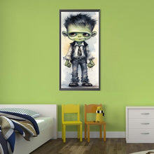 Load image into Gallery viewer, Diamond Painting - Full Round - scary boy (30*70CM)
