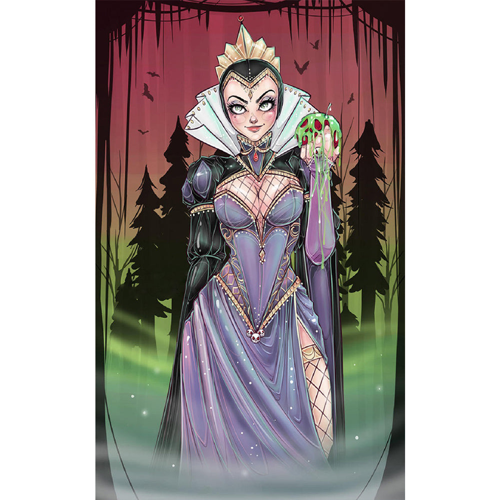 Diamond Painting - Full Round - Halloween Disney Snow White's Stepmother (30*50CM)