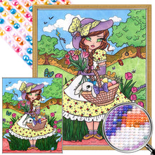 Load image into Gallery viewer, AB Diamond Painting - Full Round - picnic girl (40*50CM)
