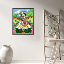 Load image into Gallery viewer, AB Diamond Painting - Full Round - picnic girl (40*50CM)
