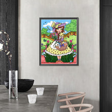 Load image into Gallery viewer, AB Diamond Painting - Full Round - picnic girl (40*50CM)

