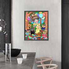 Load image into Gallery viewer, AB Diamond Painting - Full Round - picnic girl (40*50CM)
