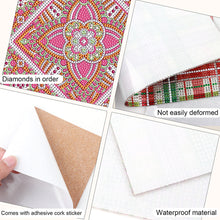 Load image into Gallery viewer, 2Pcs Mandala Diamond Painting Placemat Rectangular Diamond Dot Kits for Home
