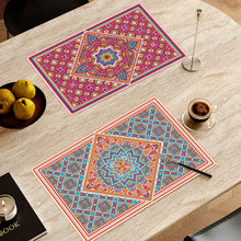 Load image into Gallery viewer, 2Pcs Mandala Diamond Painting Placemat Rectangular Diamond Dot Kits for Home
