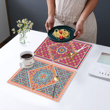 Load image into Gallery viewer, 2Pcs Mandala Diamond Painting Placemat Rectangular Diamond Dot Kits for Home
