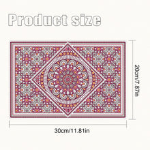 Load image into Gallery viewer, 2Pcs Mandala Diamond Painting Placemat Rectangular Diamond Dot Kits for Home

