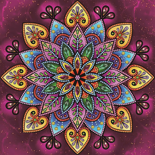 Diamond Painting - Partial Special Shaped - mandala (30*30CM)