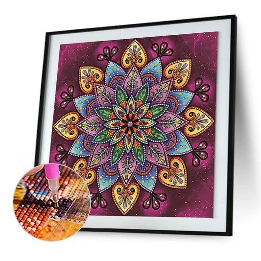 Diamond Painting - Partial Special Shaped - mandala (30*30CM)