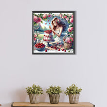 Load image into Gallery viewer, AB Diamond Painting - Full Round - cooking woman (40*40CM)
