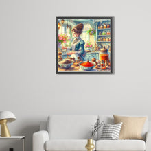 Load image into Gallery viewer, AB Diamond Painting - Full Round - cooking woman (40*40CM)
