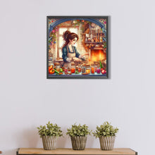 Load image into Gallery viewer, AB Diamond Painting - Full Round - cooking woman (40*40CM)
