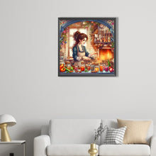 Load image into Gallery viewer, AB Diamond Painting - Full Round - cooking woman (40*40CM)

