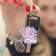 Load image into Gallery viewer, PVC Double Sided Special Shaped Cartoon Pattern Full Drill Keyring for Beginners
