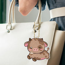 Load image into Gallery viewer, PVC Double Sided Special Shaped Cartoon Pattern Full Drill Keyring for Beginners
