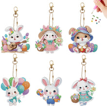 Load image into Gallery viewer, PVC Double Sided Special Shaped Cartoon Pattern Full Drill Keyring for Beginners

