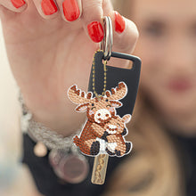 Load image into Gallery viewer, PVC Double Sided Special Shaped Cartoon Pattern Full Drill Keyring for Beginners
