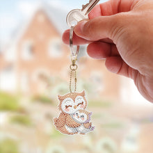 Load image into Gallery viewer, PVC Double Sided Special Shaped Cartoon Pattern Full Drill Keyring for Beginners
