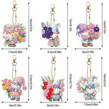Load image into Gallery viewer, PVC Double Sided Special Shaped Cartoon Pattern Full Drill Keyring for Beginners
