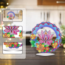 Load image into Gallery viewer, PVC Round Special Shaped Mandala Pattern Diamond Painting Desktop Decorations
