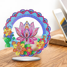 Load image into Gallery viewer, PVC Round Special Shaped Mandala Pattern Diamond Painting Desktop Decorations

