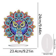 Load image into Gallery viewer, PVC Round Special Shaped Mandala Pattern Diamond Painting Desktop Decorations
