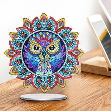 Load image into Gallery viewer, PVC Round Special Shaped Mandala Pattern Diamond Painting Desktop Decorations
