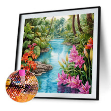Load image into Gallery viewer, Diamond Painting - Full Square - forest stream (40*40CM)
