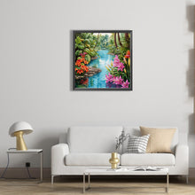 Load image into Gallery viewer, Diamond Painting - Full Square - forest stream (40*40CM)
