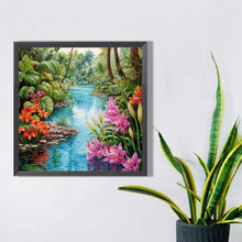 Load image into Gallery viewer, Diamond Painting - Full Square - forest stream (40*40CM)

