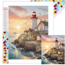 Load image into Gallery viewer, Diamond Painting - Full Square - lighthouse (40*50CM)
