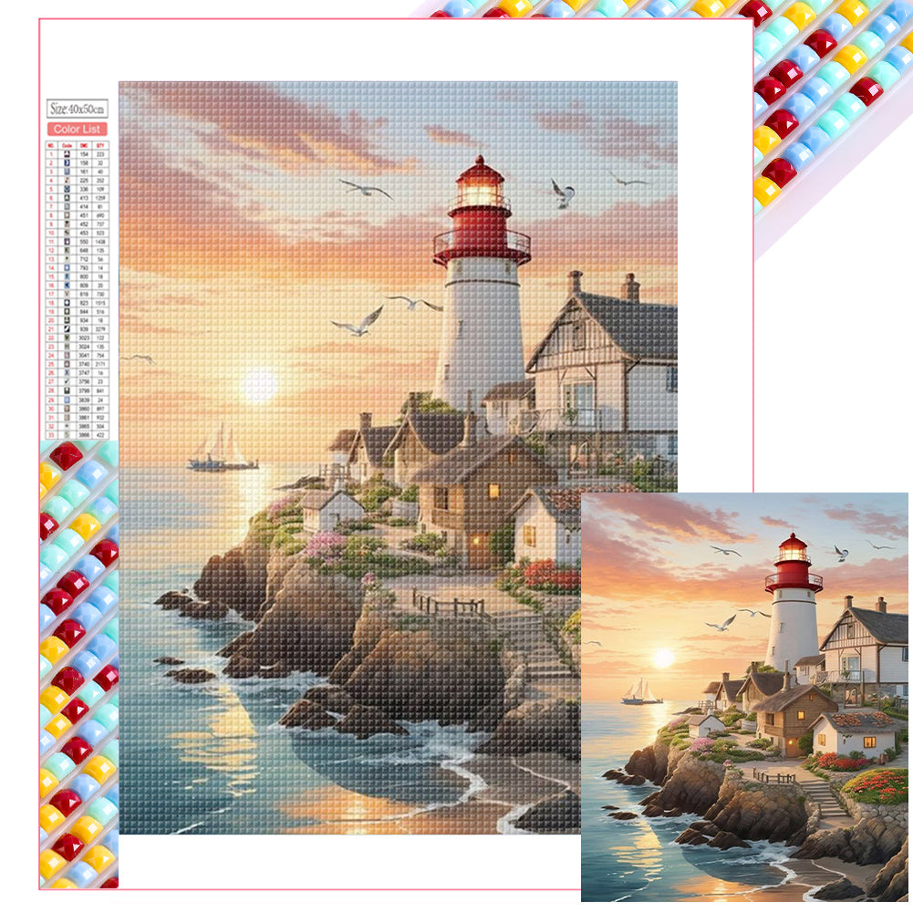 Diamond Painting - Full Square - lighthouse (40*50CM)