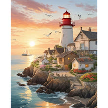 Load image into Gallery viewer, Diamond Painting - Full Square - lighthouse (40*50CM)
