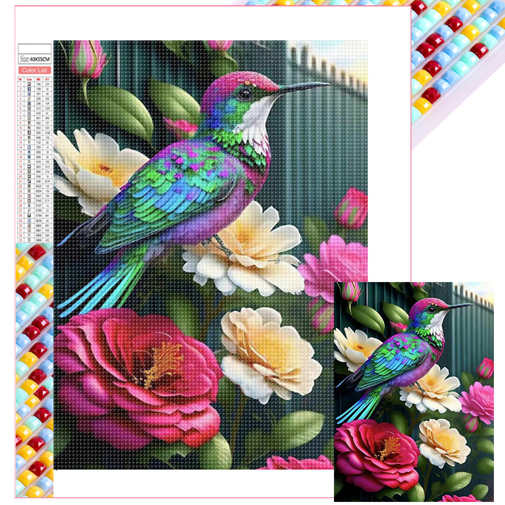 Diamond Painting - Full Square - hummingbird (40*55CM)