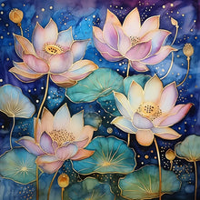 Load image into Gallery viewer, Diamond Painting - Full Round - color lotus (30*30CM)
