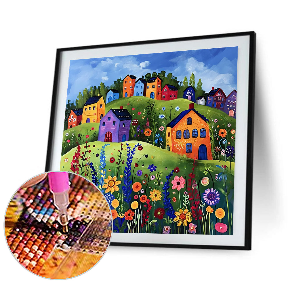 Diamond Painting - Full Round - color house (40*40CM)