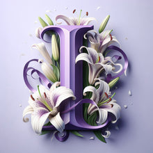 Load image into Gallery viewer, Diamond Painting - Full Round - Flower letter-I (40*40CM)
