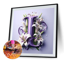 Load image into Gallery viewer, Diamond Painting - Full Round - Flower letter-I (40*40CM)
