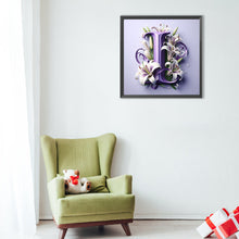 Load image into Gallery viewer, Diamond Painting - Full Round - Flower letter-I (40*40CM)
