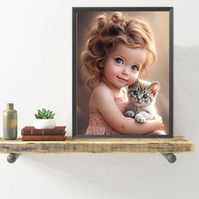 Load image into Gallery viewer, Diamond Painting - Full Round - little girl (40*50CM)
