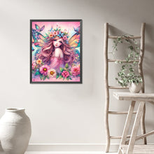 Load image into Gallery viewer, AB Diamond Painting - Full Round - Flower and Elf Girl (40*50CM)
