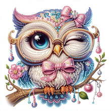 Load image into Gallery viewer, Diamond Painting - Partial Special Shaped - Cute branch owl (30*30CM)
