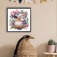 Load image into Gallery viewer, Diamond Painting - Partial Special Shaped - Cute branch owl (30*30CM)
