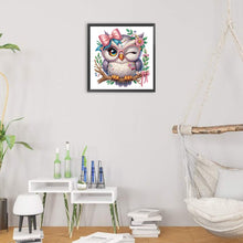 Load image into Gallery viewer, Diamond Painting - Partial Special Shaped - Cute branch owl (30*30CM)
