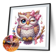 Load image into Gallery viewer, Diamond Painting - Partial Special Shaped - Cute branch owl (30*30CM)
