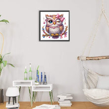 Load image into Gallery viewer, Diamond Painting - Partial Special Shaped - Cute branch owl (30*30CM)
