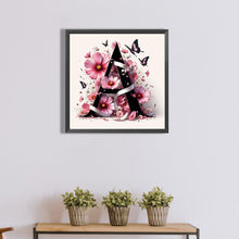 Load image into Gallery viewer, Diamond Painting - Full Round - Daisy Butterfly Letter A (40*40CM)

