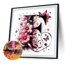 Load image into Gallery viewer, Diamond Painting - Full Round - Daisy Butterfly Letter F (40*40CM)
