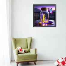 Load image into Gallery viewer, Diamond Painting - Full Round - Fantasy glass bottle butterfly letter L (40*40CM)
