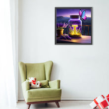 Load image into Gallery viewer, Diamond Painting - Full Round - Fantasy glass bottle butterfly letter T (40*40CM)
