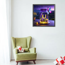 Load image into Gallery viewer, Diamond Painting - Full Round - Fantasy glass bottle butterfly letter U (40*40CM)
